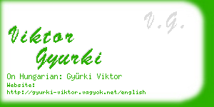 viktor gyurki business card